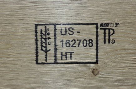 ISPM 15 Certified stamp
