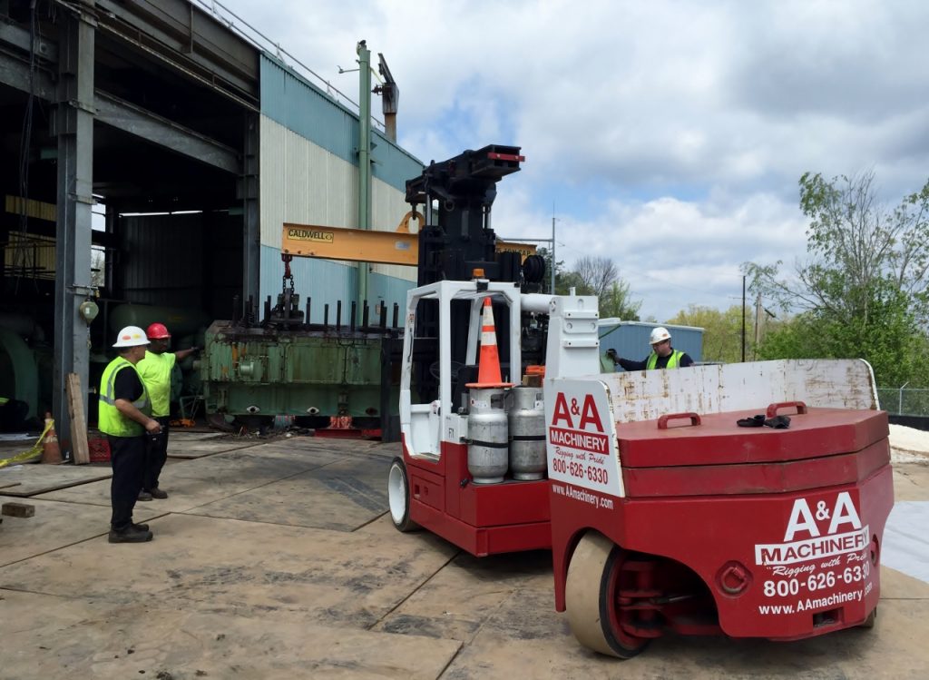 GVMA Compressor removal by A&A Machinery Moving