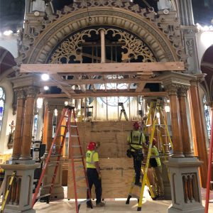 A&A Machinery Moving Altar and baldacchino relocation