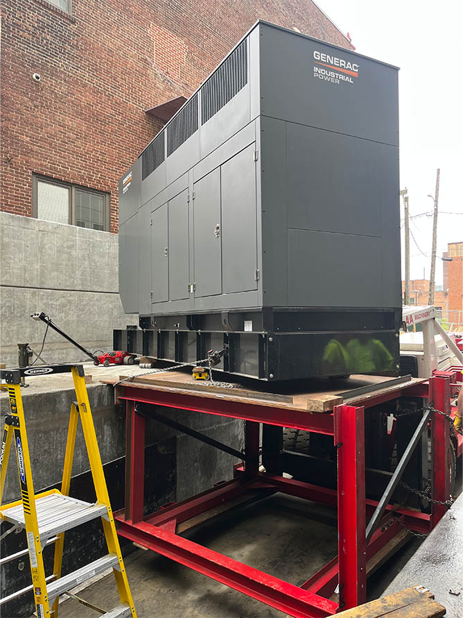 18,000 lb. Generator Install